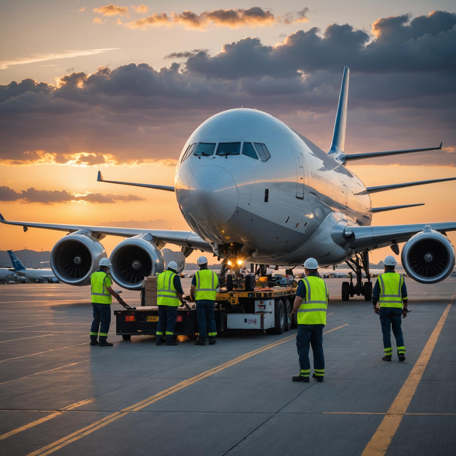 Air cargo being loaded onto a freighter aircraft
